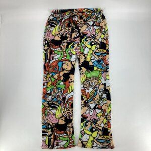 Cartoon Network Womens Fleece Pajama Pants Ed Edd Dexters Lab Johnny Bravo Sz M